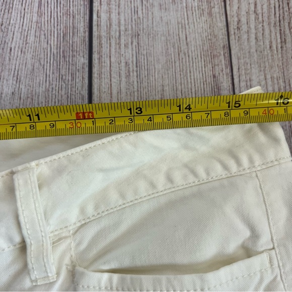 LOFT Ann Taylor Cream Summer Skinny Pants 8 - Picture 5 of 8